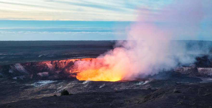 Lava e vullkanit Kilauea në Hawaii