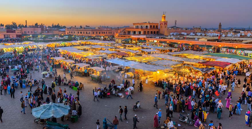 Tregu i Gjallë Djemaa el Fna, Marrakesh