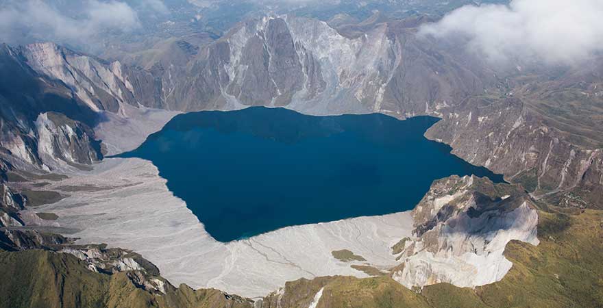 Vullkani Pinatubo në Filipine nga lart