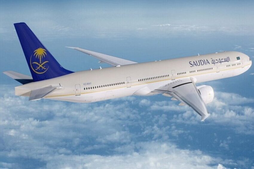 Saudia Airplane in Saudi Arabia